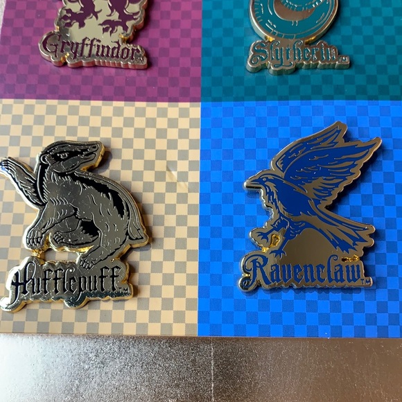 Loungefly Harry Potter House Mascots 4 piece Enamel Pin Set - Picture 3 of 15